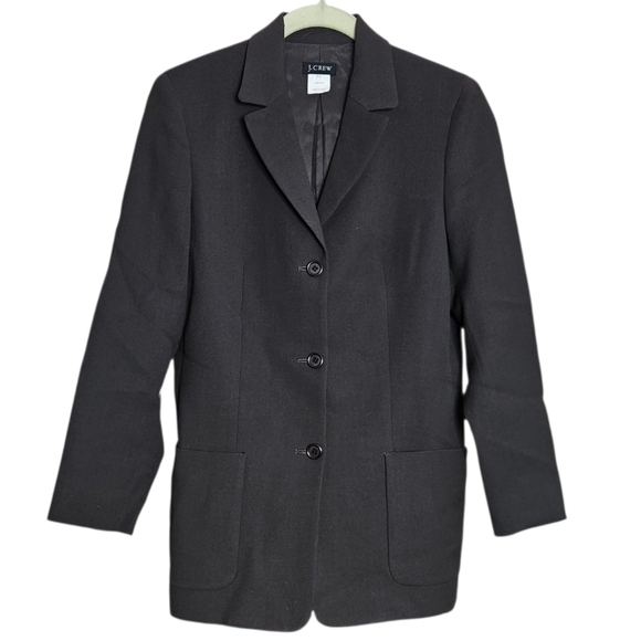J. Crew Jackets & Blazers - J. Crew Women's Chocolate Brown Single Breasted 3 Button Wool Blazer sz 2 Petite